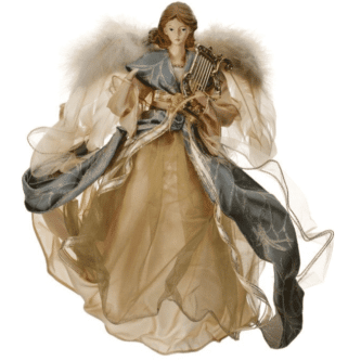 Aqua Platinum Angle Tree Topper