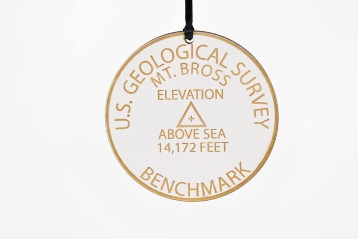 Colorado 14ers Geographical Benchmark Ornaments St Nicks Exclusive
