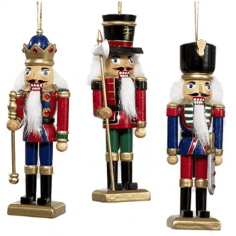 Classic Wooden Nutcracker Ornaments