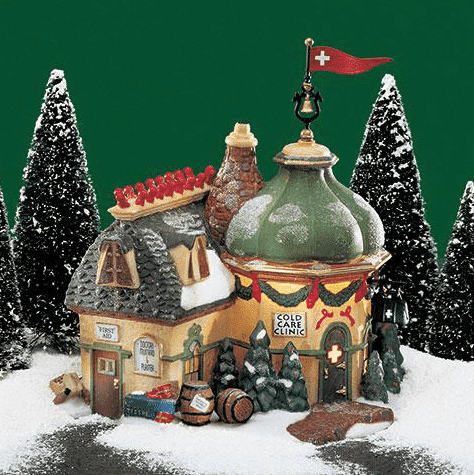 Dept 56 Rare Retired North Pole Cold Care Clinic Pre owned