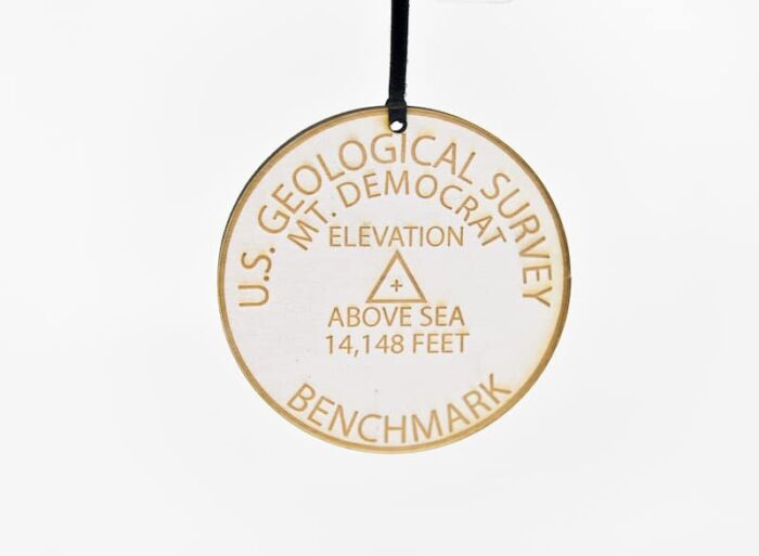 Colorado 14ers Geographical Benchmark Ornaments St Nicks Exclusive