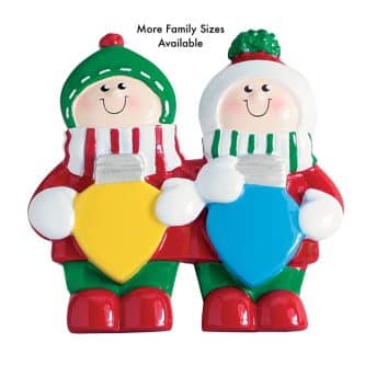 Family Christmas Lights Table Topper 2