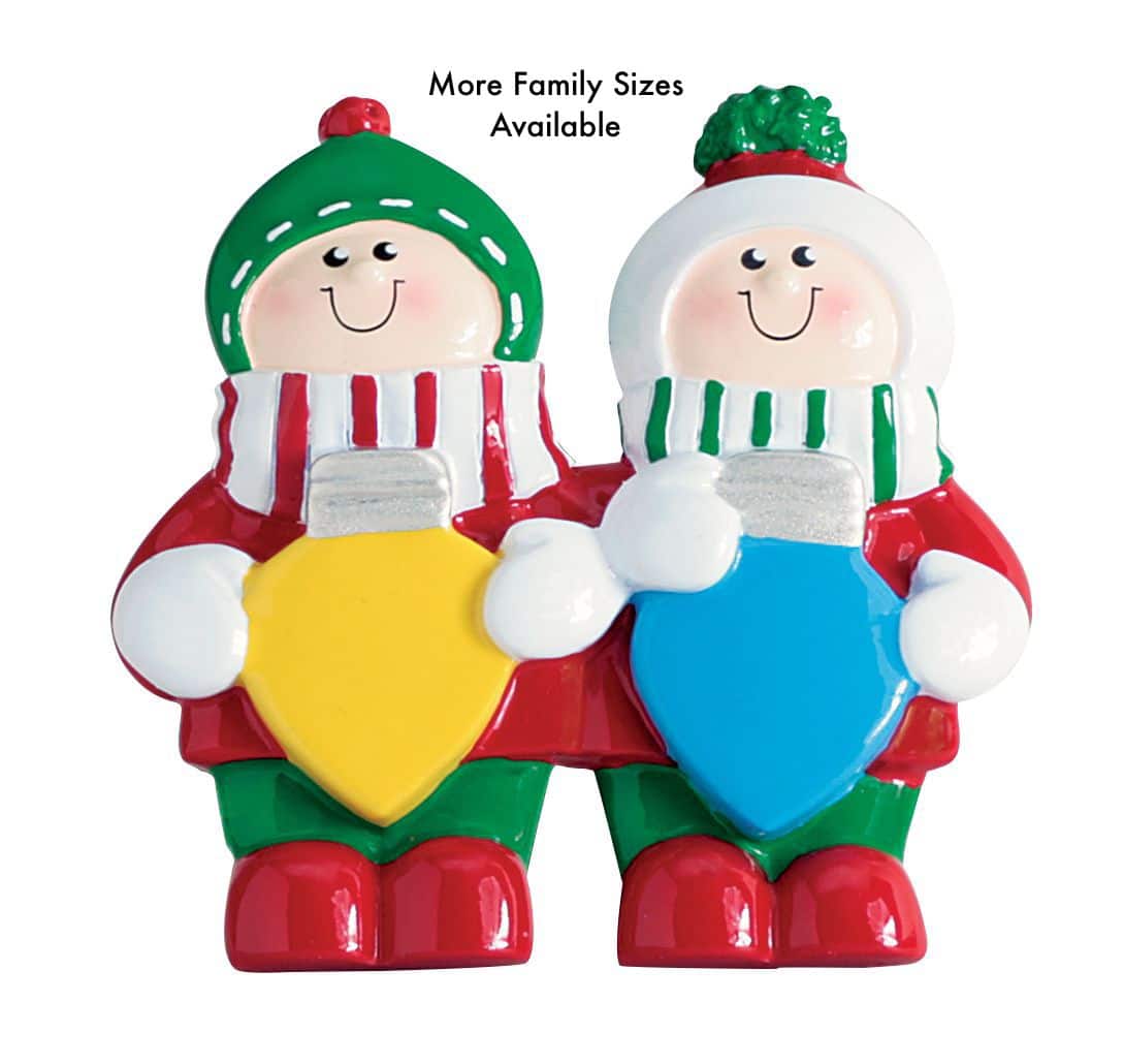 Family Christmas Lights Table Topper 2