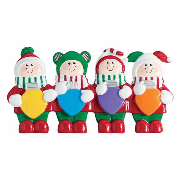 Family Christmas Lights Table Topper4