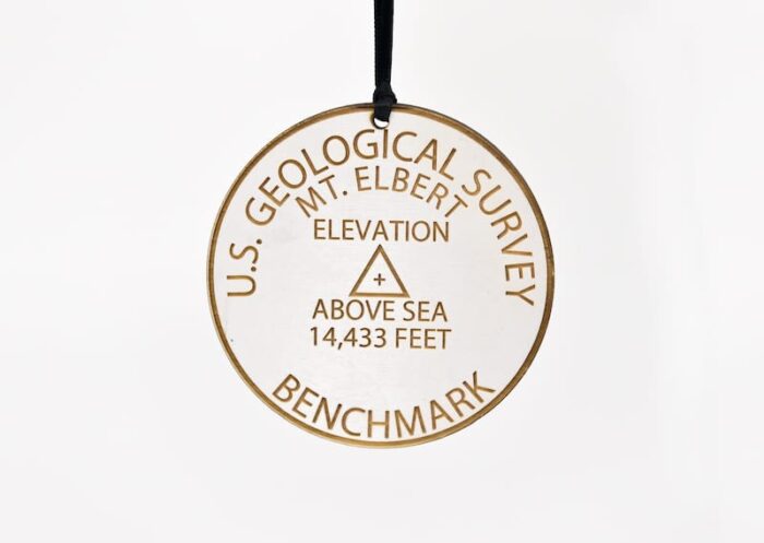 Colorado 14ers Geographical Benchmark Ornaments St Nicks Exclusive