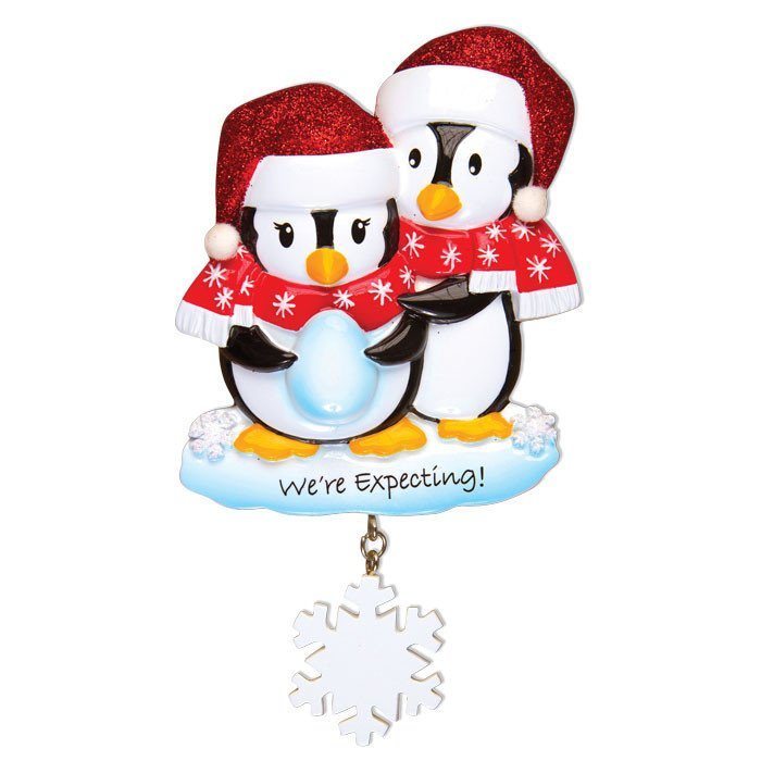 Were Expecting Penguins Ornament