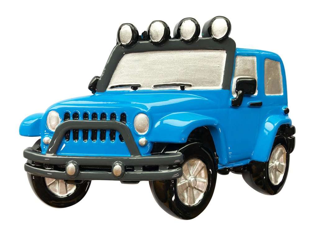 Jeep 4x4 Christmas Ornament Personalized