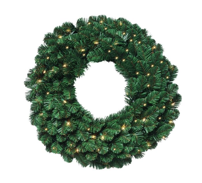 Deluxe Oregon Fir Wreath Pre lit or Unlit