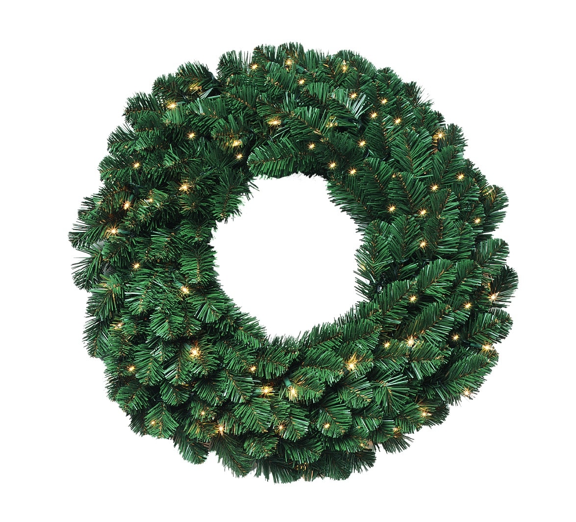 Deluxe Oregon Fir Wreath Pre lit or Unlit