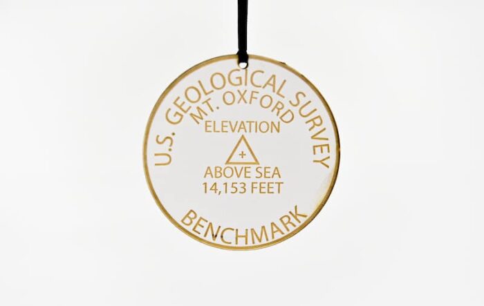 Colorado 14ers Geographical Benchmark Ornaments St Nicks Exclusive