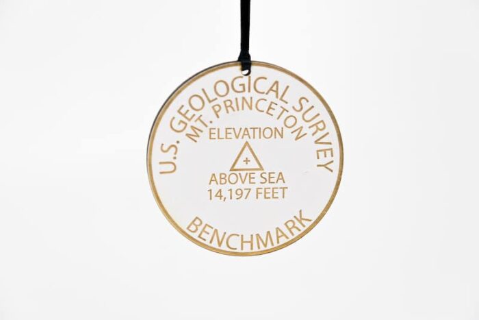 Colorado 14ers Geographical Benchmark Ornaments St Nicks Exclusive
