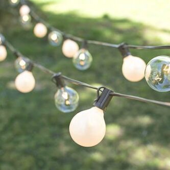 G50 Patio Lights Clear Or Frosted Box of 25 Replacement Bulbs