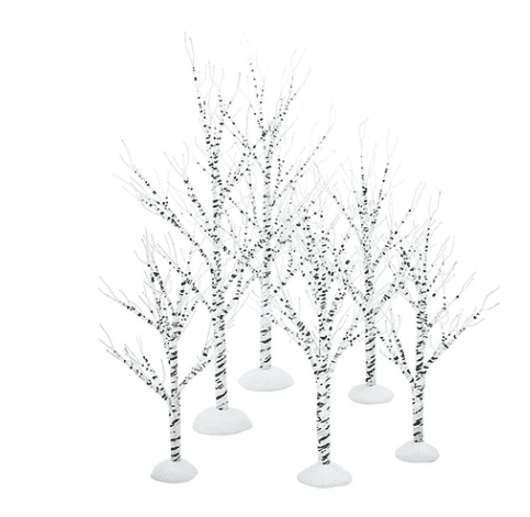 Department 56 Winter Birch Trees