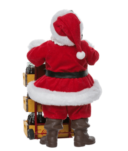 Coca cola® Santa with Delivery Cart Figurine