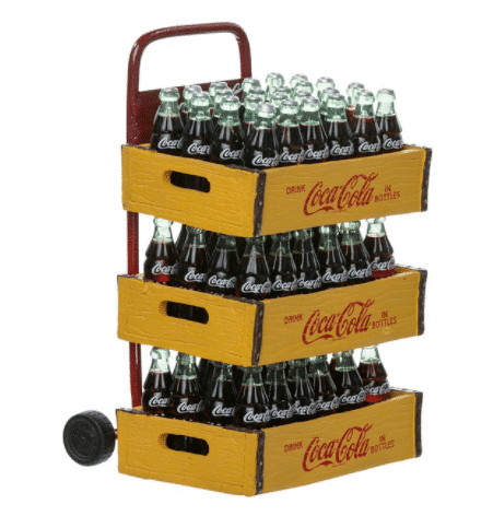 Coca cola® Santa with Delivery Cart Figurine