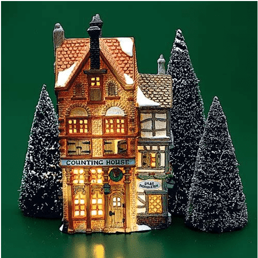 Dept 56 Rare Retired Dickens Village Counting House  Silas Thimbleton Barrister Pre owned