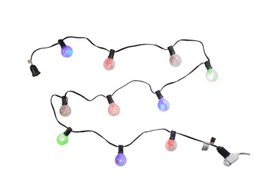 10 light Multi color G40 Led Light Set