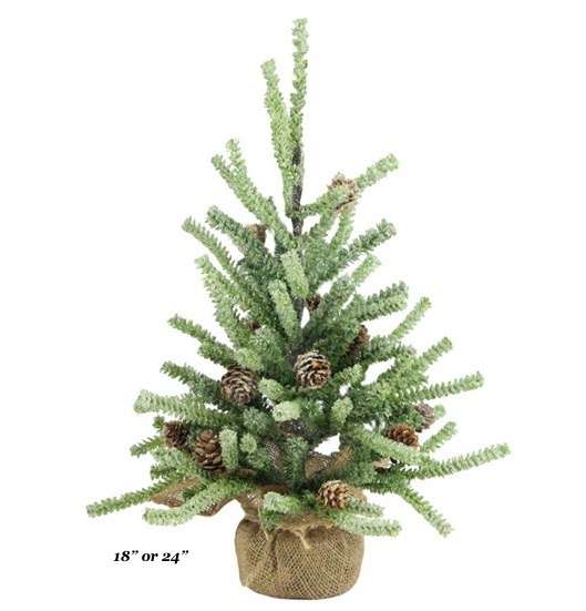 Frosted Pine Pinecone Trees   18