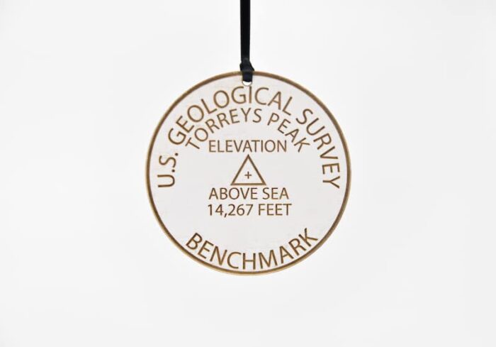 Colorado 14ers Geographical Benchmark Ornaments St Nicks Exclusive