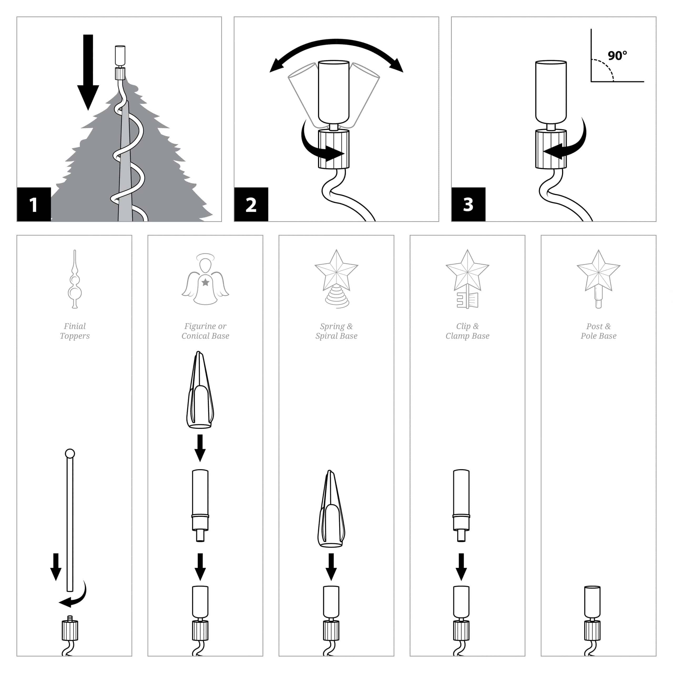 Universal Tree Topper Holder