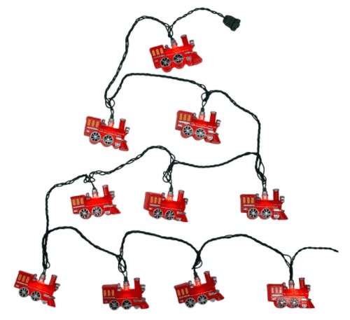 Vintage Red Train Light Set