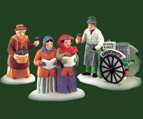Violet Vendorcarolerschestnut Vendor Dept 56 Rare Retired Dickens Village Pre owned