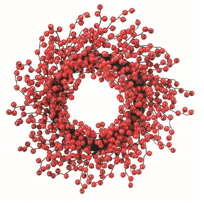 Waterproof Deluxe Berry Wreath Two Sizes