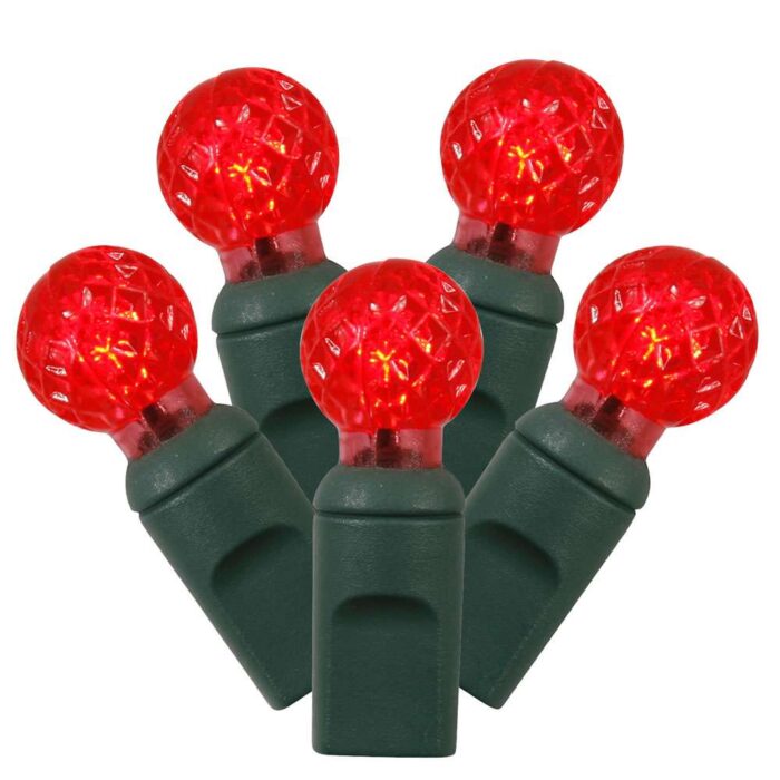 50 Bulb Berry Led G12 Light Sets Red