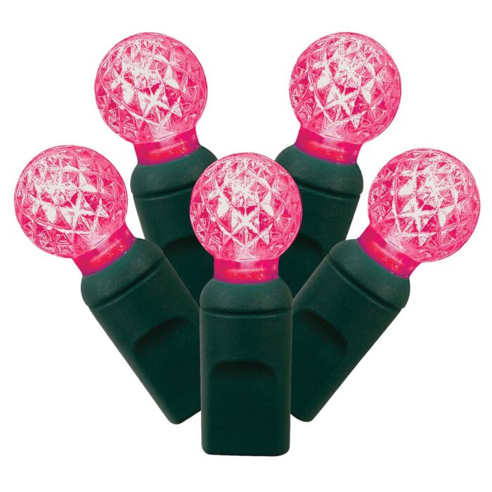 50 Bulb Berry Led G12 Light Sets Magenta