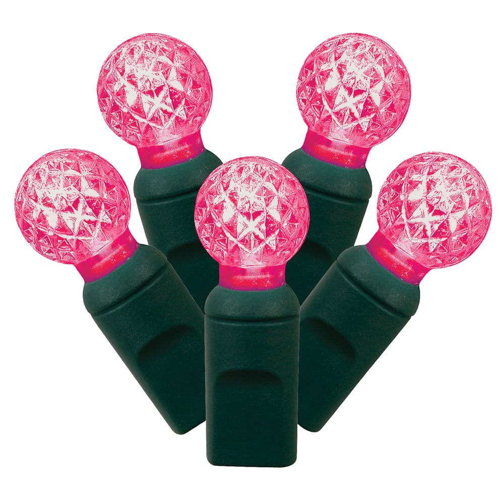 50 Bulb Berry Led G12 Light Sets Magenta