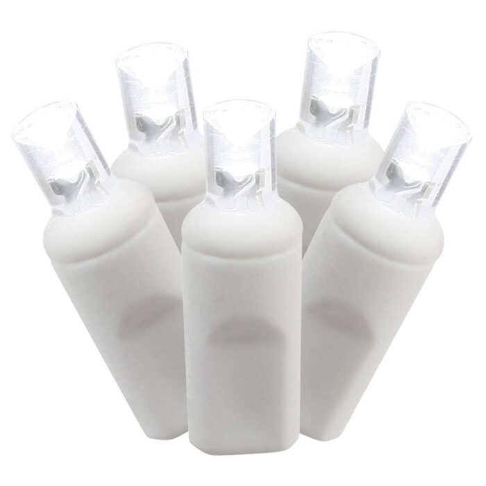 Wide Angle Led White Cord Light Set 50 Bulb Pure White