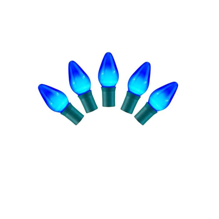 25 Bulb C7 Led Light Set Blue