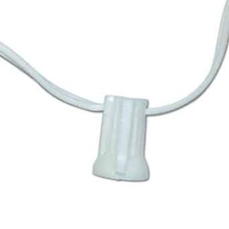 C7 G40 E12 White 25 Light Socket Strand