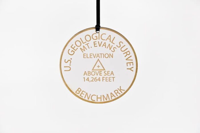 Colorado 14ers Geographical Benchmark Ornaments St Nicks Exclusive