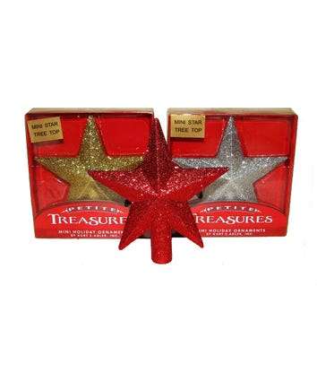 Miniature Star Tree Toppers Three Styles