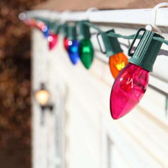 C9 Twinkle Transparent Light Bulbs 6 colors