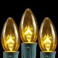 Traditional C9 Transparent Replacement Bulbs