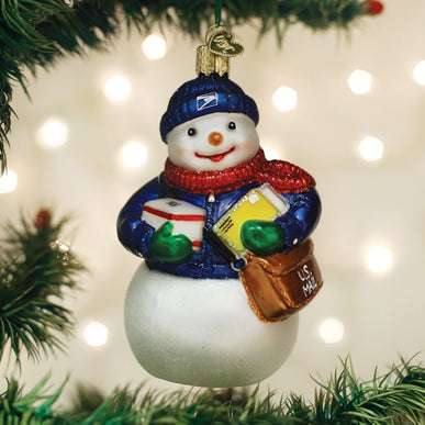 Usps Snowman Ornament Old World Christmas