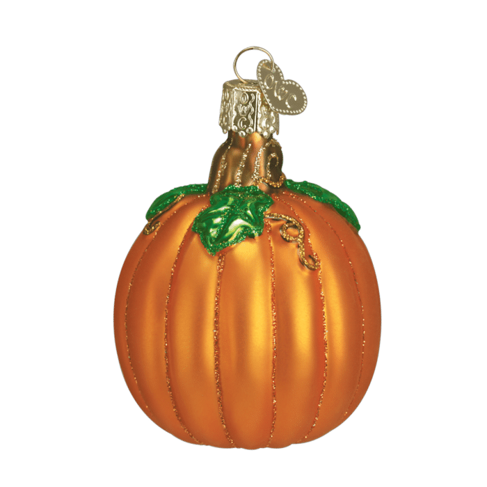 Old World Christmas Blown Glass Pumpkin Ornament