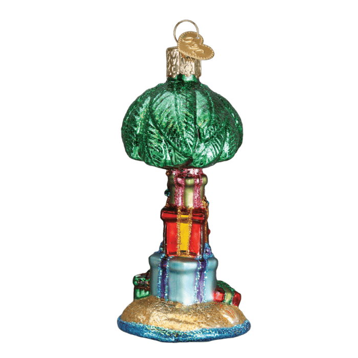 Old World Christmas Blown Glass Christmas Palm Tree Ornament