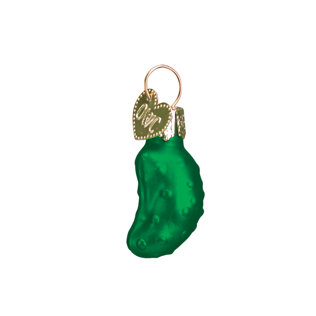 Old World Christmas Blown Glass Mini Gurken Pickle Ornament
