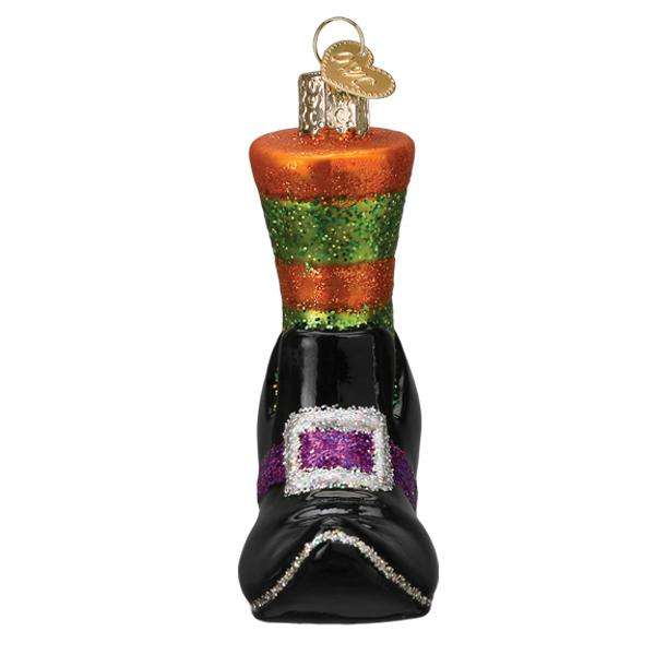Old World Christmas Blown Glass Witches Shoe Ornament