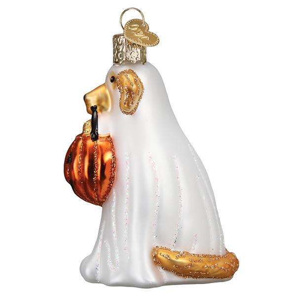 Old World Christmas Blown Glass Trick or treat Pooch Ornament