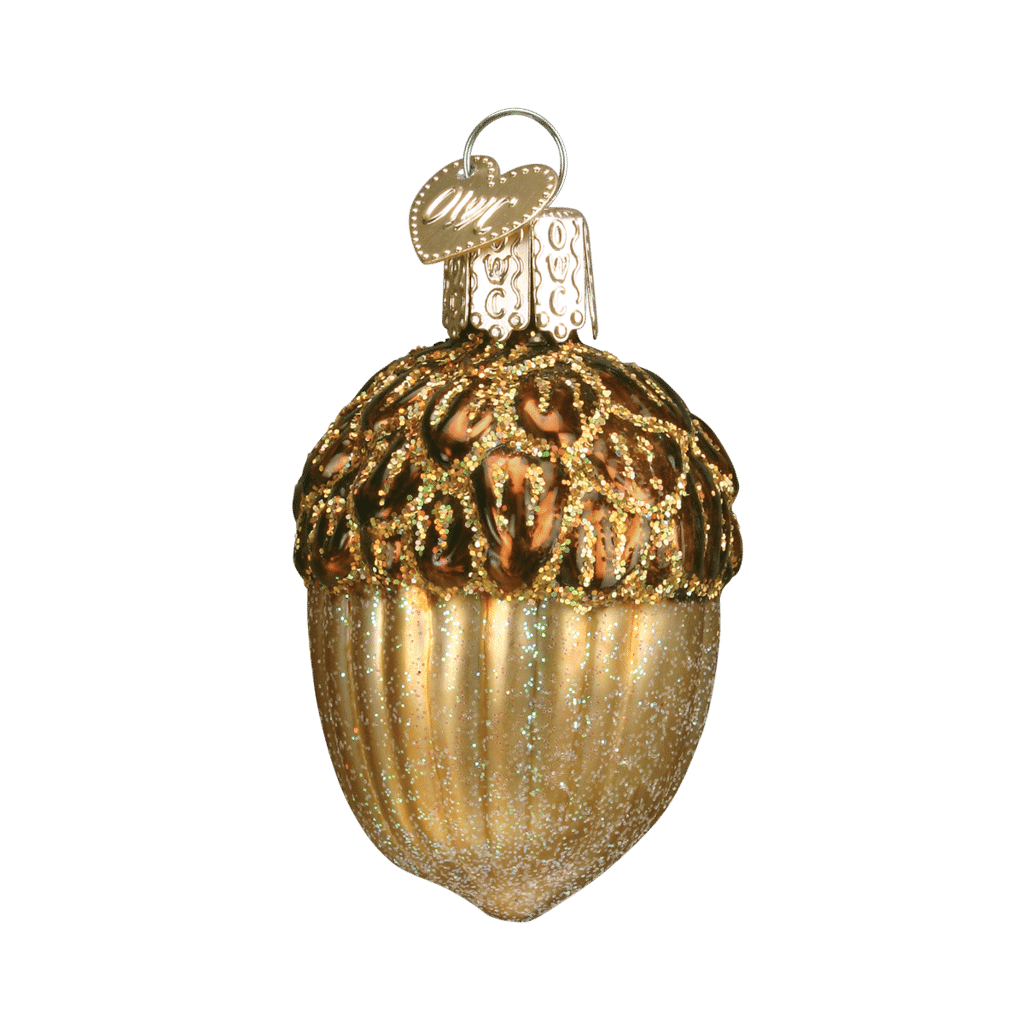 Old World Christmas Blown Glass Acorn Ornament