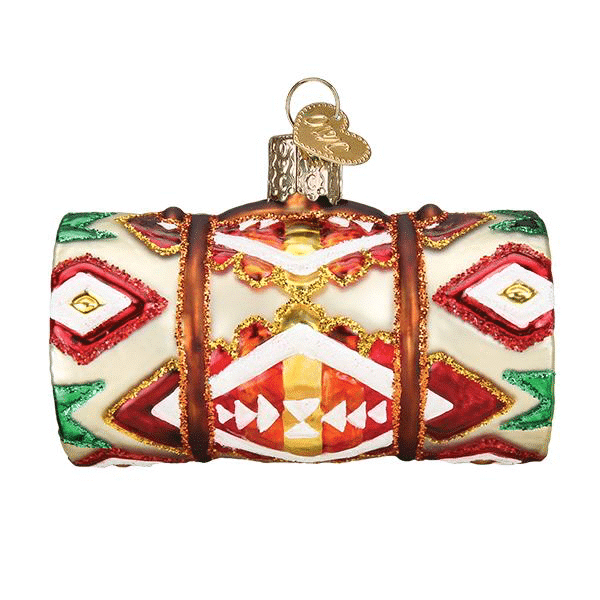 Old World Christmas Blown Glass Wool Blanket Ornament