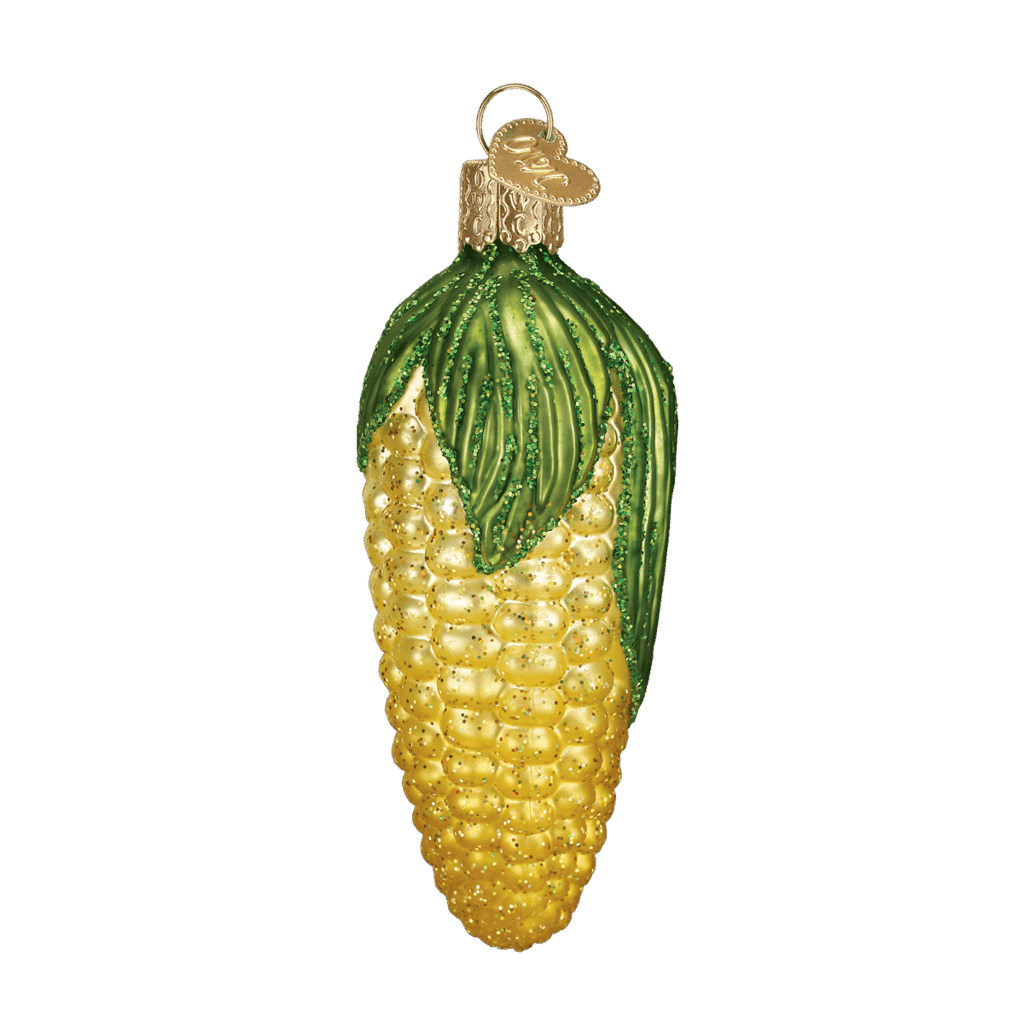 Old World Christmas Blown Glass Ear of Corn Ornament