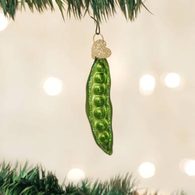 Old World Christmas Blown Glass Peapod Ornament