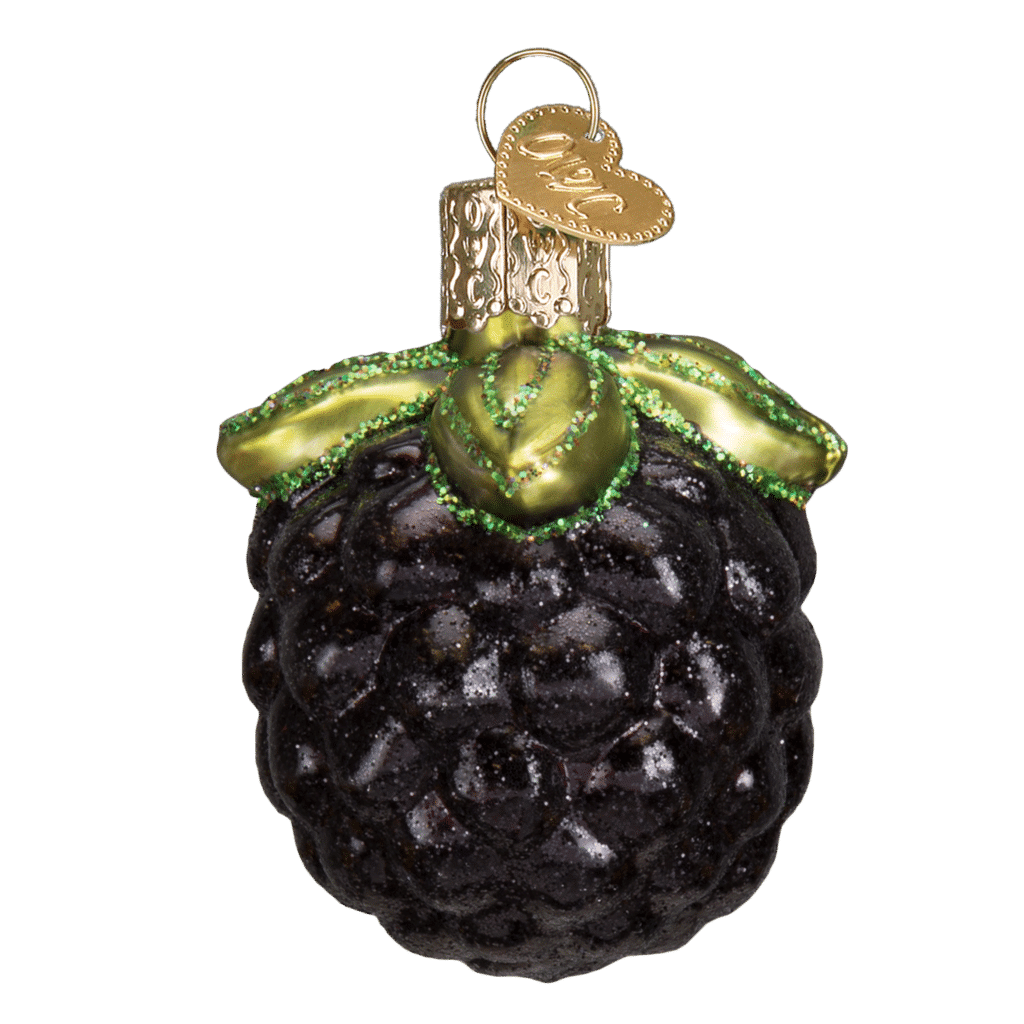 Old World Christmas Blown Glass Blackberry Ornament
