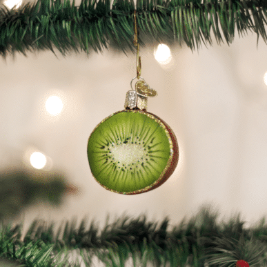 Old World Christmas Blown Glass Kiwi Ornament