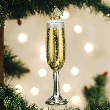A Champagne Flute Ornament is one of a few perfect memorable Christmas gift ideas